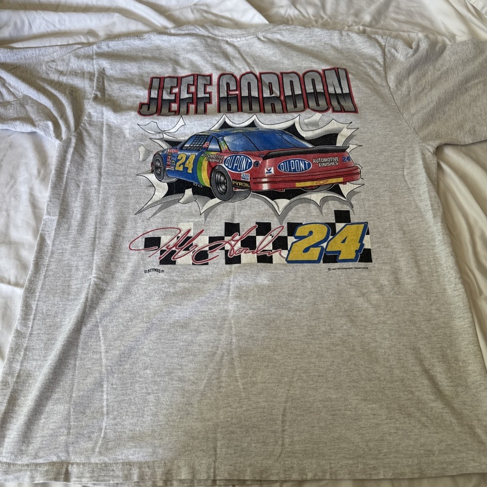 Jeff Gordon Vintage 1993 Race T-shirt Single Stitch Size XL Made In USA - Picture 8 of 9